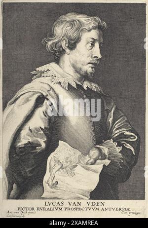 Lucas van Uden. Da Icones principum virorum ("l'Iconografia"), dopo il 1645. Foto Stock