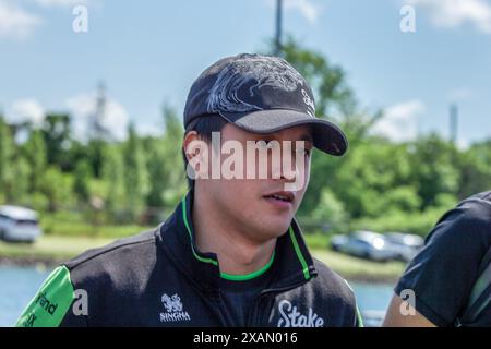 Zhou Guanyu (CHN) - puntata del Team F1 Kick Sauber - Sauber C44 - Ferrari durante la Formula 1 AWS Grand Prix du Canada 2024, Montreal, Quebec, Canada, dal 6 giugno al 9 giugno - Rounfd 9 di 24 del Campionato del mondo di F1 2024 Foto Stock