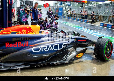 Montreal, Quebec, Canada. 7 giugno 2024. Max Verstappen (NED) - Oracle Red Bull Racing - Red Bull RB20 - Honda RBPT durante la Formula 1 AWS Grand Prix du Canada 2024, Montreal, Quebec, Canada, dal 6 al 9 giugno - Rounfd 9 di 24 del 2024 F1 World Championship (immagine di credito: © Alessio De Marco/ZUMA Press Wire) SOLO PER USO EDITORIALE! Non per USO commerciale! Foto Stock