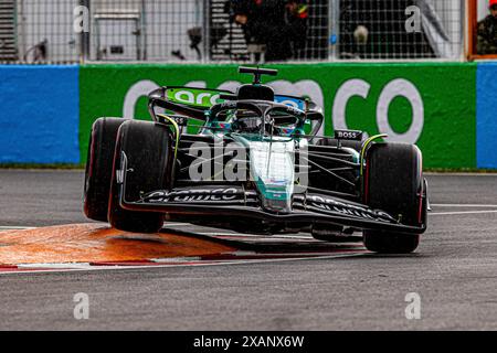 Lance Stroll (CAN) - Aston Martin Aramco F1 Team - Aston Martin AMR24 - Mercedes durante la Formula 1 AWS Grand Prix du Canada 2024, Montreal, Quebec, Canada, dal 6 giugno al 9 giugno - Round 9 of 24 of 2024 F1 World Championship Foto Stock