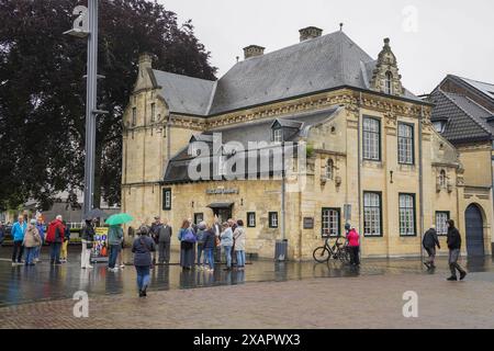 Ufficio turistico storico, centro di Valkenburg aan de Geul, autentica architettura della casa di Marna, Limburgo, Paesi Bassi. Foto Stock