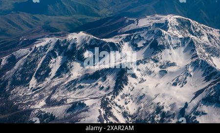 Veduta aerea del Monte Teton nel Wyoming, Stati Uniti Foto Stock