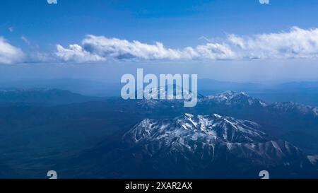 Veduta aerea del Monte Teton nel Wyoming, Stati Uniti Foto Stock