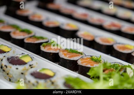 Sophis, Pescaderia del Mercat de l Olivar, Palma, Maiorca, Isole Baleari, Spagna. Foto Stock