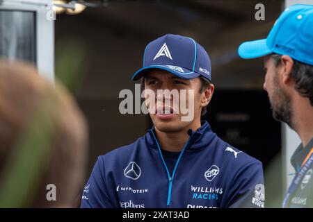 Alexander Albon (THA) - Williams Racing - Williams FW46 - Mercedes durante la Formula 1 AWS Grand Prix du Canada 2024, Montreal, Quebec, Canada, dal 6 giugno al 9 giugno - Round 9 of 24 of 2024 F1 World Championship Foto Stock