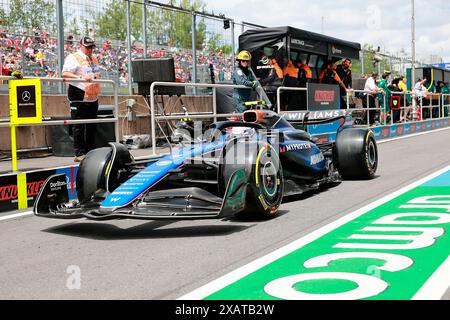 Montreal, Kanada. 8 giugno 2024. 08.06.2024, Circuit Gilles-Villeneuve, Montreal, FORMULA 1 AWS GRAND PRIX DU CANADA 2024, nella foto Logan Sargeant (USA), Williams Racing Credit: dpa/Alamy Live News Foto Stock