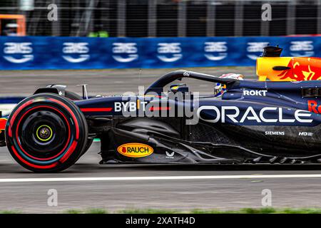 Montreal, Quebec, Canada. 8 giugno 2024. Max Verstappen (NED) - Oracle Red Bull Racing - Red Bull RB20 - Honda RBPT.durante la Formula 1 AWS Grand Prix du Canada 2024, Montreal, Quebec, Canada, dal 6 al 9 giugno - Round 9 of 24 of 2024 F1 World Championship (immagine di credito: © Alessio De Marco/ZUMA Press Wire) SOLO PER USO EDITORIALE! Non per USO commerciale! Foto Stock