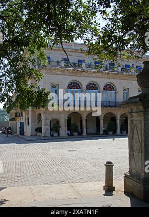 Hotel Santa Isabel, Plaza de Armas, l'Avana, Cuba, Caraibi Foto Stock