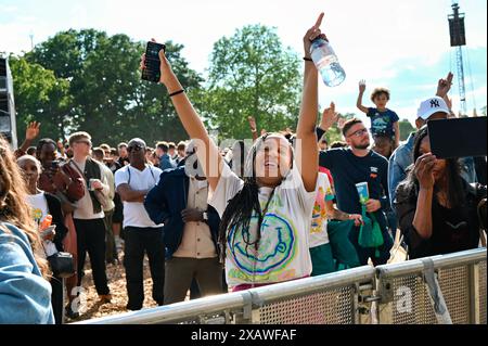 Londra, Regno Unito. 8 giugno 2024. Migliaia di persone partecipano al Lambeth Country Show 2024 caldo giorno d'estate al Brockwell Park, Londra, Regno Unito. Credito: Vedi li/Picture Capital/Alamy Live News Foto Stock