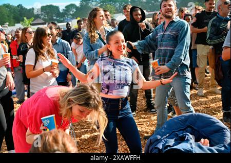 Londra, Regno Unito. 8 giugno 2024. Migliaia di persone partecipano al Lambeth Country Show 2024 caldo giorno d'estate al Brockwell Park, Londra, Regno Unito. Credito: Vedi li/Picture Capital/Alamy Live News Foto Stock