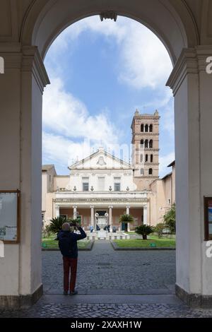 Chiesa di Santa Cecilia in Trastevere, Roma, Italia Foto Stock