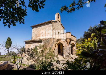 Monastero di Miramar, oratorio del 1877, Valldemossa, Sierra de Tramuntana, Maiorca, Spagna. Foto Stock