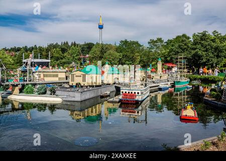 Modellismo, parco divertimenti Legoland, Günzburg, Germania, Europa Foto Stock