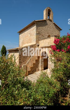 Monastero di Miramar, oratorio del 1877, Valldemossa, Sierra de Tramuntana, Maiorca, Spagna. Foto Stock