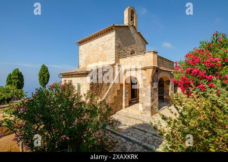 Monastero di Miramar, oratorio del 1877, Valldemossa, Sierra de Tramuntana, Maiorca, Spagna. Foto Stock