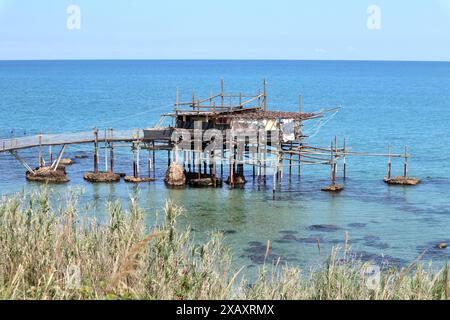 Vasto Marina - Trabocco Cungarelle Foto Stock