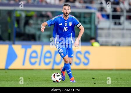 Bologna, Italia. 4 giugno 2024. Bryan Cristante d'Italia durante l'amichevole internazionale tra Italia e Turkiye allo Stadio Renato Dall'Ara il 4 giugno 2024 a Bologna, Italia Credit: Giuseppe Maffia/Alamy Live News Foto Stock