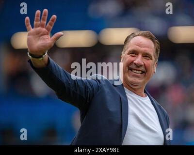 Stamford Bridge Stadium, Regno Unito. 9 giugno 2024. David Seaman (ex portiere) durante l'evento benefico UNICEF SoccerAid tra Inghilterra XL e World XI allo Stamford Bridge Stadium di Londra, Inghilterra 9 giugno 2024 | foto: Jayde Chamberlain/SPP. Jayde Chamberlain/SPP (Jayde Chamberlain/SPP) credito: SPP Sport Press Photo. /Alamy Live News Foto Stock