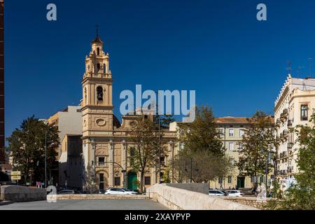 Valencia, Spagna - 20 maggio 2024, Piazza Santa Monica, Chiesa di El Salvador Foto Stock