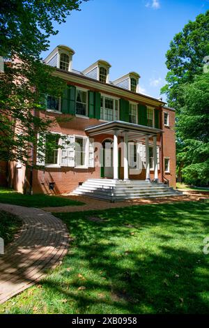 Wheatland House, casa del presidente degli Stati Uniti James Buchanon, costruita nel 1828 nella contea di Lancaster Foto Stock