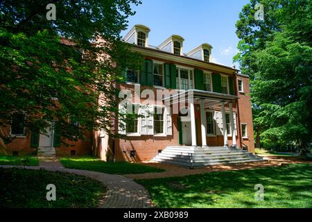Wheatland House, casa del presidente degli Stati Uniti James Buchanon, costruita nel 1828 nella contea di Lancaster Foto Stock