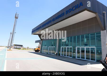 Aeroporto Vitoria da conquista vitoria da conquista, bahia, brasile - 11 novembre 2023: Veduta dell'aeroporto Glauber Rocha nella città di Vitoria da conquista. VITORIA DA CONQUISTA BAHIA BRASILE COPYRIGHT: XJOAXSOUZAX 111123JOA4311747 Foto Stock