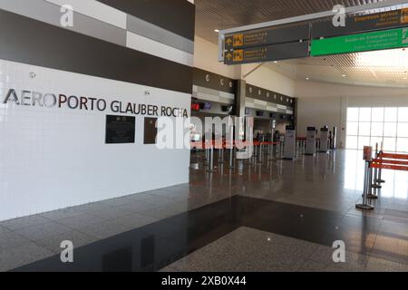 Aeroporto Vitoria da conquista vitoria da conquista, bahia, brasile - 11 novembre 2023: Veduta dell'aeroporto Glauber Rocha nella città di Vitoria da conquista. VITORIA DA CONQUISTA BAHIA BRASILE COPYRIGHT: XJOAXSOUZAX 111123JOA4311737 Foto Stock