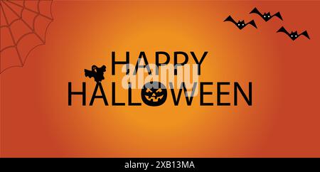 Design elegante e spettrale per illustrazioni di Halloween Illustrazione Vettoriale