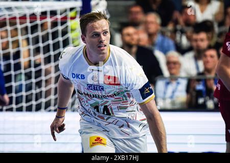 Omar Ingi Magnusson (SC Magdeburg, #14) GER, SC Magdeburg vs. Aalborg Handbold, Handball, EHF Champions League, Halbfinale 1, Saison 2023/2024, 08.06.2024 foto: Eibner-Pressefoto/Marcel von Fehrn Foto Stock