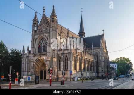 Chiesa di nostra Signora delle vittorie al Sablon, una chiesa a Bruxelles, Belgio Foto Stock