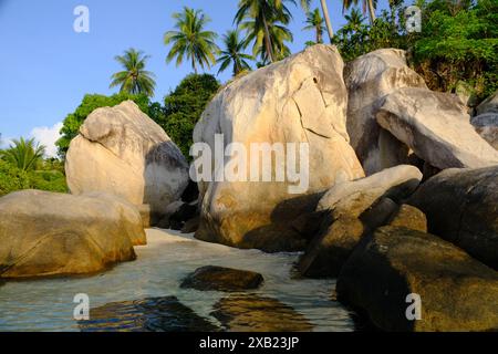 Indonesia Isole Anambas - spiaggia dell'Isola di Telaga Foto Stock