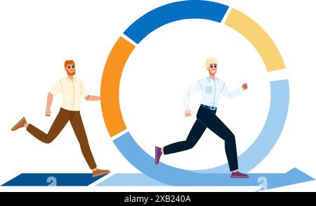 vettore di sviluppo iterativo agile Illustrazione Vettoriale