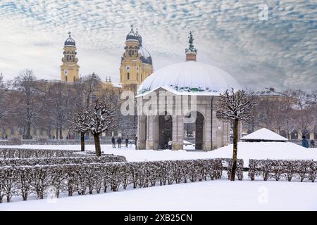 Geografia / viaggi, Germania, Baviera, Monaco di Baviera, cortile giardino, tempio per la dea Diana, ULTERIORI-DIRITTI-CLEARANCE-INFO-NON-DISPONIBILI Foto Stock