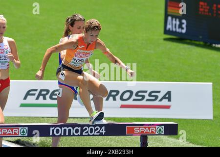 Roma, Italia. 7 giugno 2024. Carolina Robles di Spagna in azione durante i Campionati europei di atletica leggera 2024 allo Stadio Olimpico di Roma, Italia 7 giugno 2024 Credit: Independent Photo Agency/Alamy Live News Foto Stock