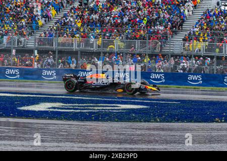 Montreal, Canada. 9 giugno 2024. Max Verstappen dei Paesi Bassi alla guida della (1) Oracle Red Bull Racing RB20 Honda RBPT, durante il GP du Canada, Formula 1, sul circuito Gilles Villeneuve. Crediti: Alessio Morgese/Alessio Morgese/Emage/Alamy live news Foto Stock