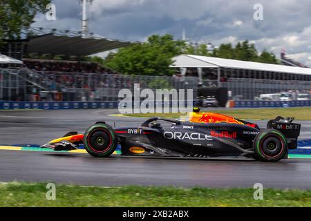 Montreal, Canada. 9 giugno 2024. Sergio Perez del Messico alla guida della (11) Oracle Red Bull Racing RB20 Honda RBPT, durante il GP du Canada, Formula 1, sul circuito Gilles Villeneuve. Crediti: Alessio Morgese/Alessio Morgese/Emage/Alamy live news Foto Stock