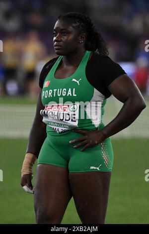 Jessica Inchude durante Shot Put Women Final European Athletics Championships 2024 allo Stadio Olimpico, il 7 giugno 2024 a Roma, Italia. Foto Stock