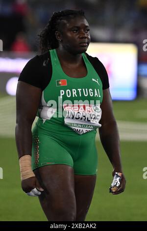 Jessica Inchude durante Shot Put Women Final European Athletics Championships 2024 allo Stadio Olimpico, il 7 giugno 2024 a Roma, Italia. Foto Stock