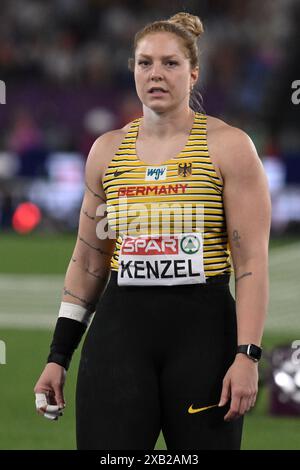 Alina Kenzel durante Shot Put Women Final European Athletics Championships 2024 allo Stadio Olimpico, il 7 giugno 2024 a Roma, Italia. Foto Stock