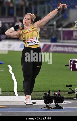 Alina Kenzel durante Shot Put Women Final European Athletics Championships 2024 allo Stadio Olimpico, il 7 giugno 2024 a Roma, Italia. Foto Stock