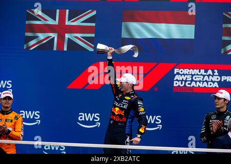 Montreal, Canada. 9 giugno 2024. Max Verstappen dei Paesi Bassi alla guida della (1) Oracle Red Bull Racing RB20 Honda RBPT, durante il GP du Canada, Formula 1, sul circuito Gilles Villeneuve. Crediti: Alessio Morgese/Alessio Morgese/Emage/Alamy live news Foto Stock