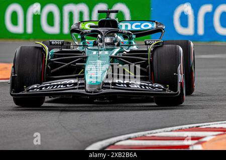 Lance Stroll (CAN) - Aston Martin Aramco F1 Team - Aston Martin AMR24 - Mercedesduring Formula 1 AWS Grand Prix du Canada 2024, Montreal, Quebec, Canada, dal 6 al 9 giugno - Round 9 of 24 of 2024 F1 World Championship Foto Stock