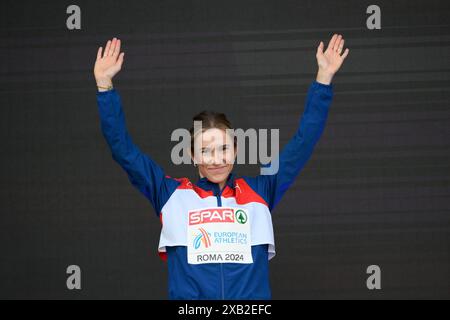 Roma, Italia. 8 giugno 2024. Groevdal durante il giorno 2 di European Athletics 08 giugno 2024 allo Stadio Olimpico di Roma crediti: Agenzia fotografica indipendente/Alamy Live News Foto Stock