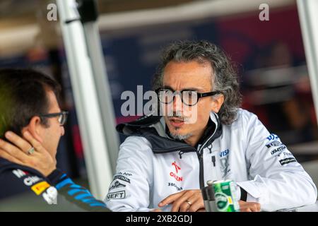 Laurent Mekies (fra) - Visa Cash App RB F1 Team Principalduring Formula 1 AWS Grand Prix du Canada 2024, Montreal, Quebec, Canada, dal 6 al 9 giugno - Round 9 of 24 of 2024 F1 World Championship Foto Stock