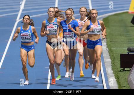 Roma, Italia. 10 giugno 2024. La Repubblica di Slova Gabriela Gajanova gareggia 800m donne durante la 26a edizione dei Campionati europei di atletica leggera di Roma 2024 allo Stadio Olimpico di Roma, Italia - lunedì 10 giugno 2024 - Sport, Atletica (foto di Fabrizio Corradetti/LaPresse) crediti: LaPresse/Alamy Live News Foto Stock