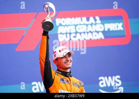 #4 Lando Norris (GBR, McLaren Formula 1 Team), Gran Premio di F1 del Canada al circuito Gilles-Villeneuve il 9 giugno 2024 a Montreal, Canada. (Foto di HOCH ZWEI) Foto Stock