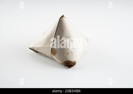 nasi lemak avvolto in carta in uno scatto ravvicinato. Foto Stock