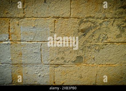 la parete bianca di mattoni può essere utilizzata come sfondo Foto Stock