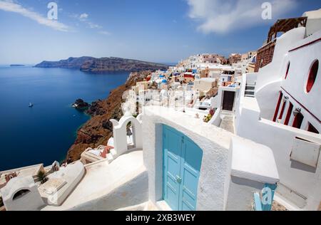 Appartamento a Oia Santorini Foto Stock