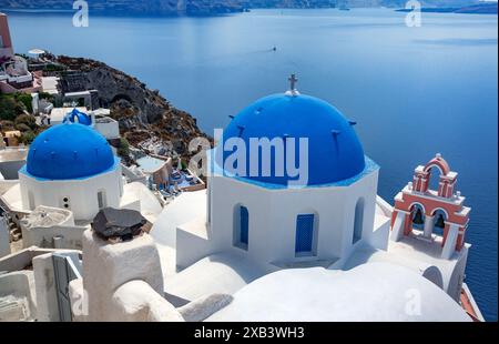 Appartamento a Oia Santorini Foto Stock